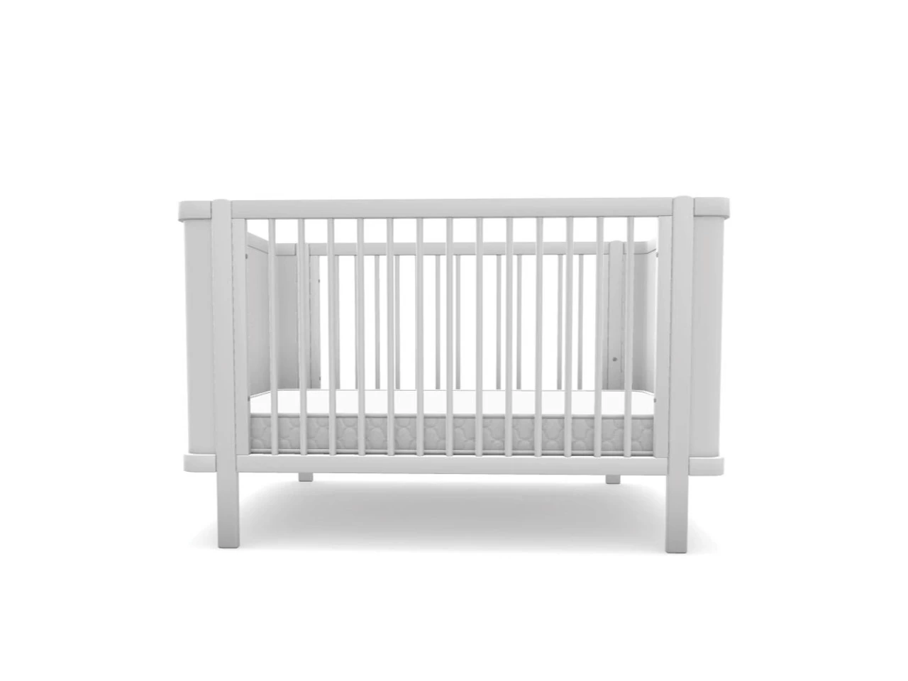 Orlando Contemporary Cot - White - Image 2