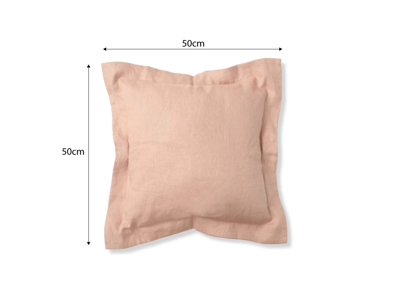 Mocka Linen Cushion - Coral Sand - Image 5