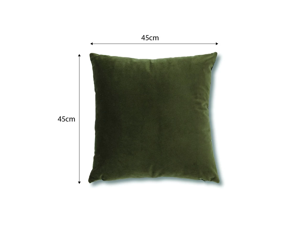 Velvet Throw Cushion Cover - Olive - Image 6