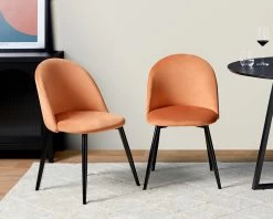 Londyn Dining Chairs - Set Of 2 - Rust