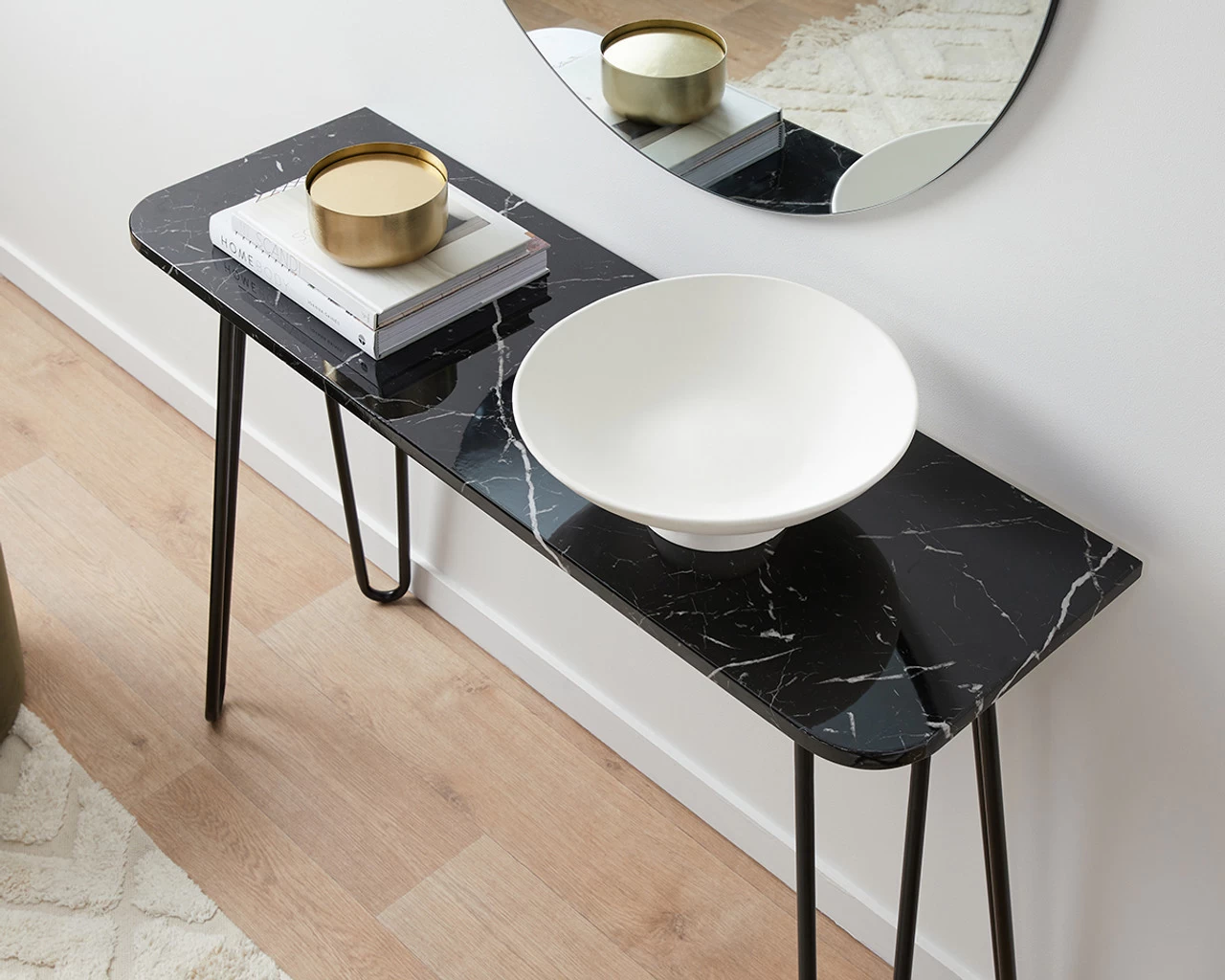 Lewis Console Table - Black - Image 4