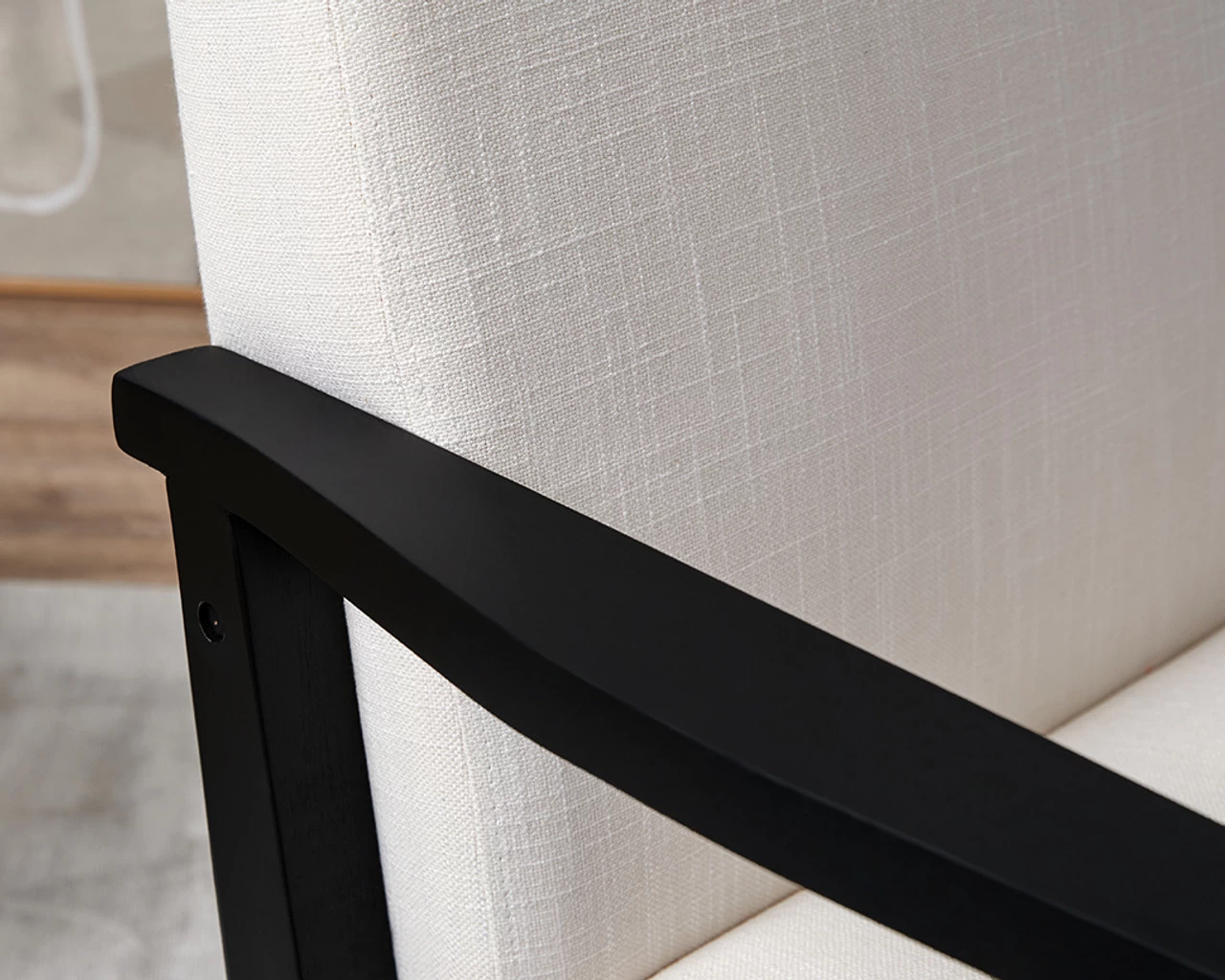 Hector Occasional Chair - Black/Natural - Image 3