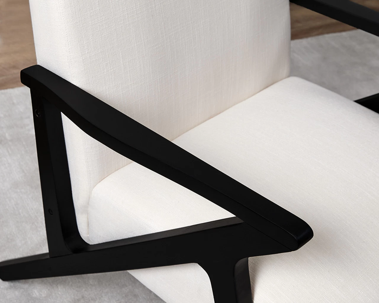 Hector Occasional Chair - Black/Natural - Image 5