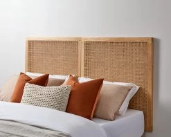 Dillon Rattan Queen Bedhead - Natural