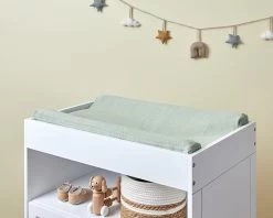 Mocka Cotton Change Mat Cover - Sage Green