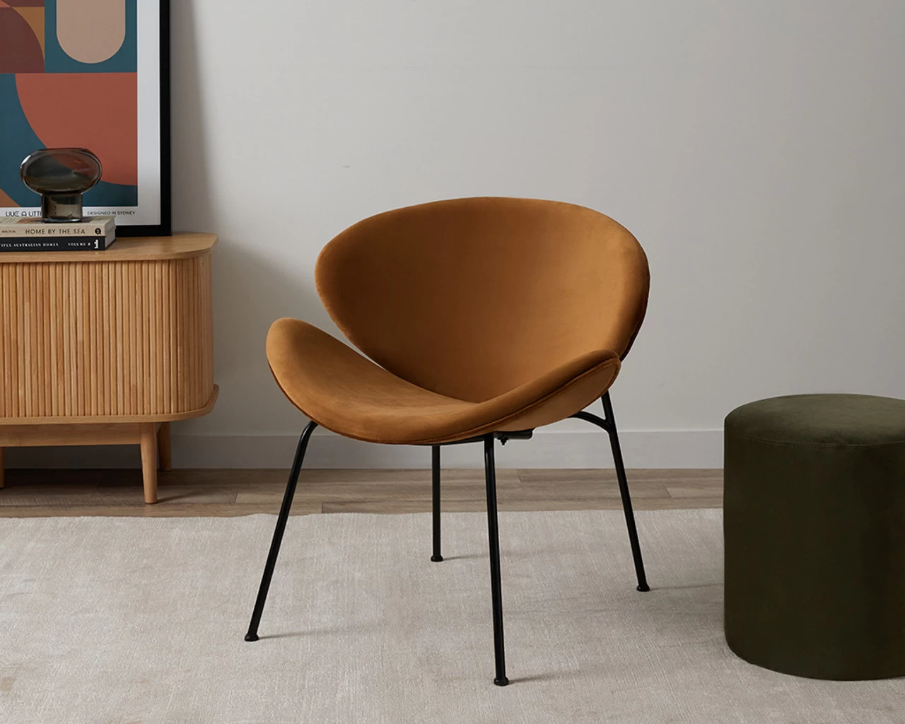 Apollo Occasional Chair - Velvet Spice