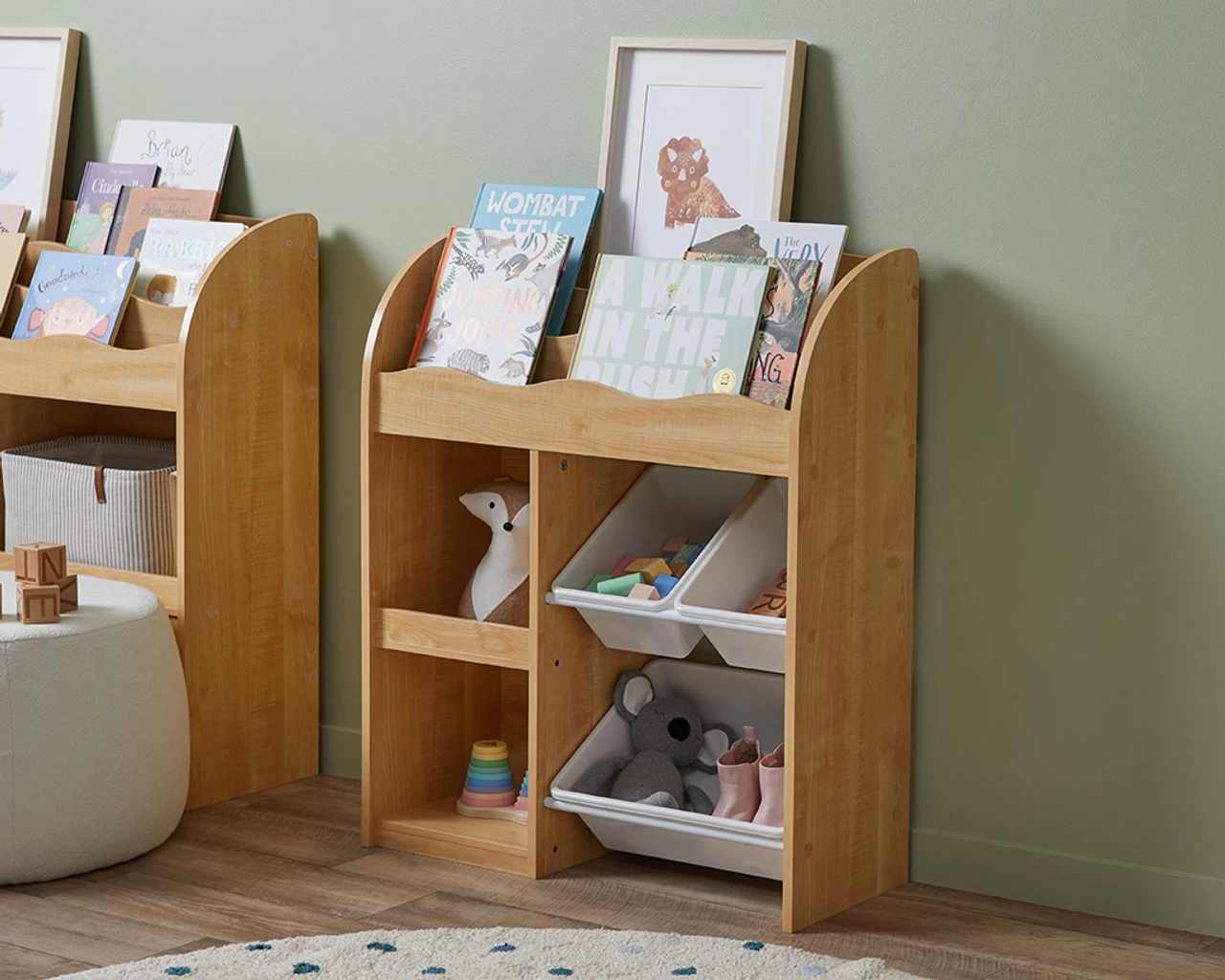 Theo Kids Bookshelf & Tub Organiser - Image 3