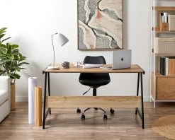 Brixton Trestle Desk - Black