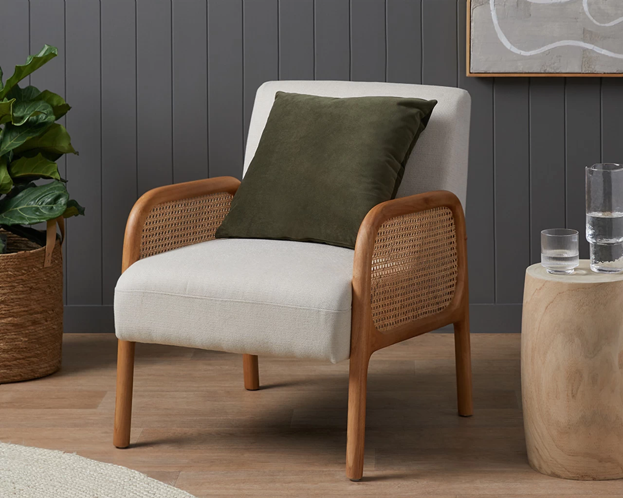 Velvet Throw Cushion Cover - Olive