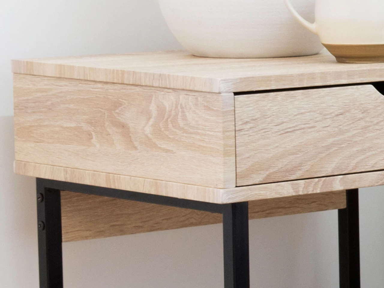 Vigo Bedside Table - Black - Image 5