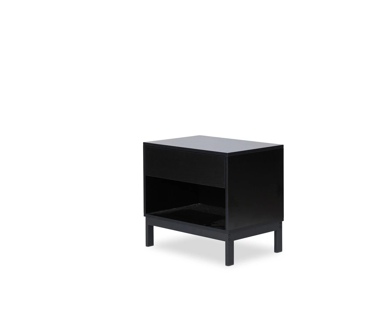 Zander Bedside Table - Black - Image 2