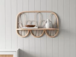 Ziggy Rattan Wall Shelf Ledge - CLEARANCE